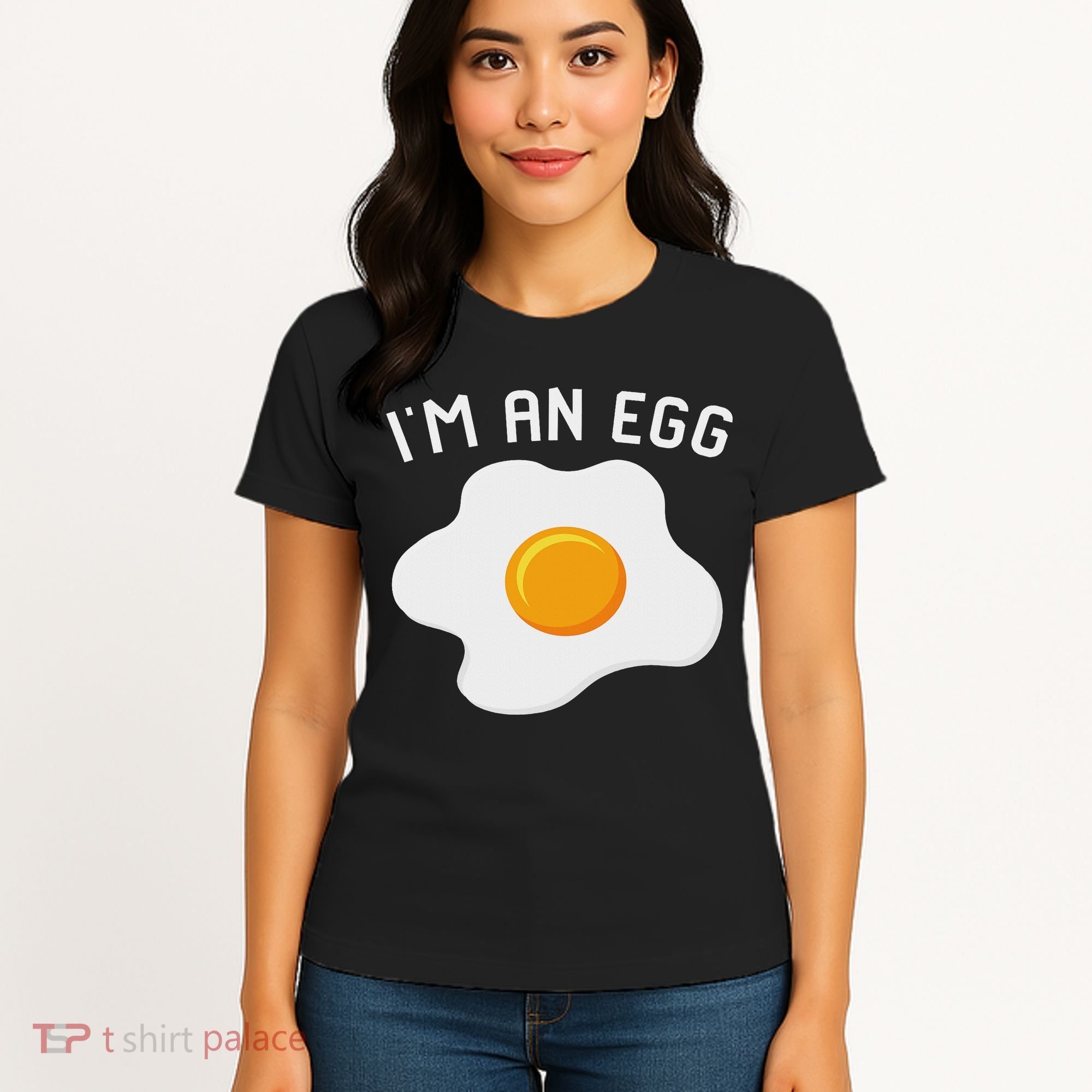 I'm An Egg Costume Funny Halloween Present Fried Egg Costume Women's T-Shirt