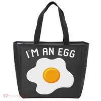 I'm An Egg Costume Funny Halloween Present Fried Egg Costume Tote Bag thumb 0