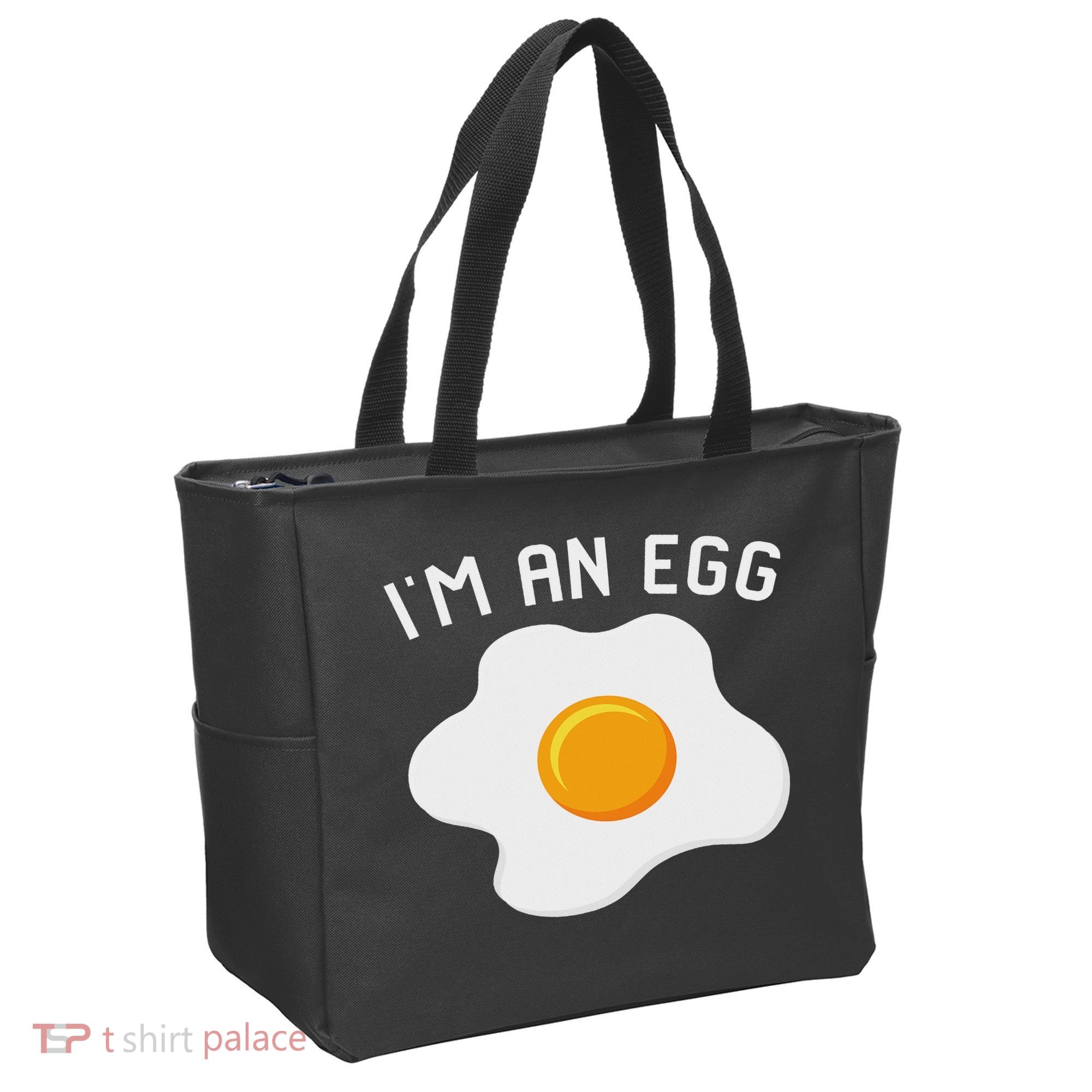 I'm An Egg Costume Funny Halloween Present Fried Egg Costume Tote Bag