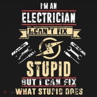Im An Electrician I Cant Fix Stupid Funny Electrician Gift Visor thumb 3