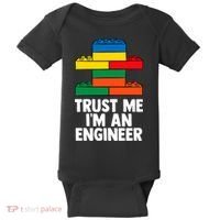 I´m An Engineer  Building Blocks Brick  Baby Bodysuit thumb 0