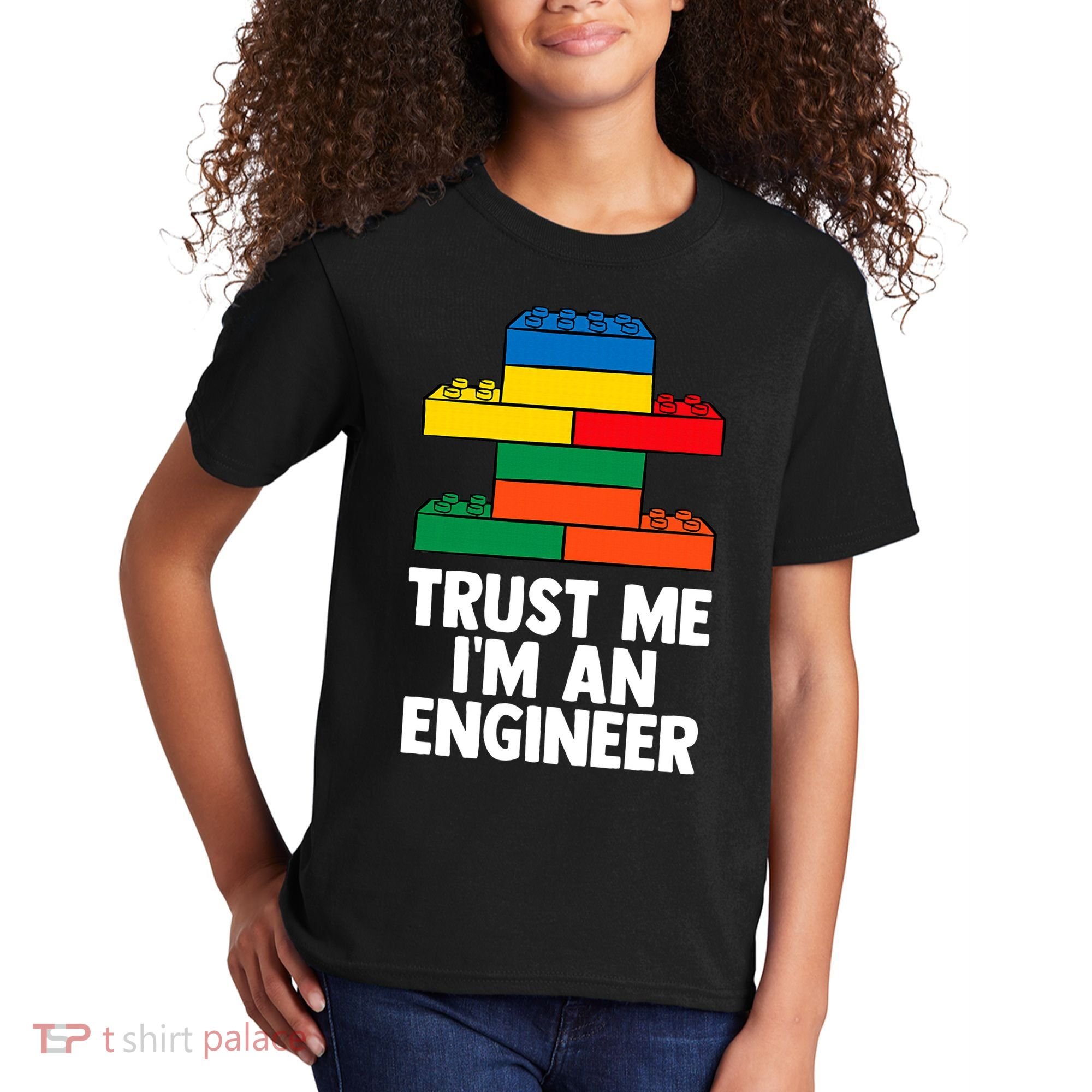 I´m An Engineer  Building Blocks Brick  Kids T-Shirt