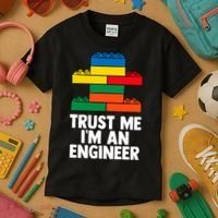 I´m An Engineer  Building Blocks Brick  Kids T-Shirt thumb 3