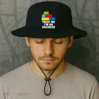 I´m An Engineer Building Blocks Brick Toy Builder Bucket Hat thumb 2