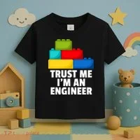 I´m An Engineer Building Blocks Brick Toy Builder Toddler T-Shirt thumb 3