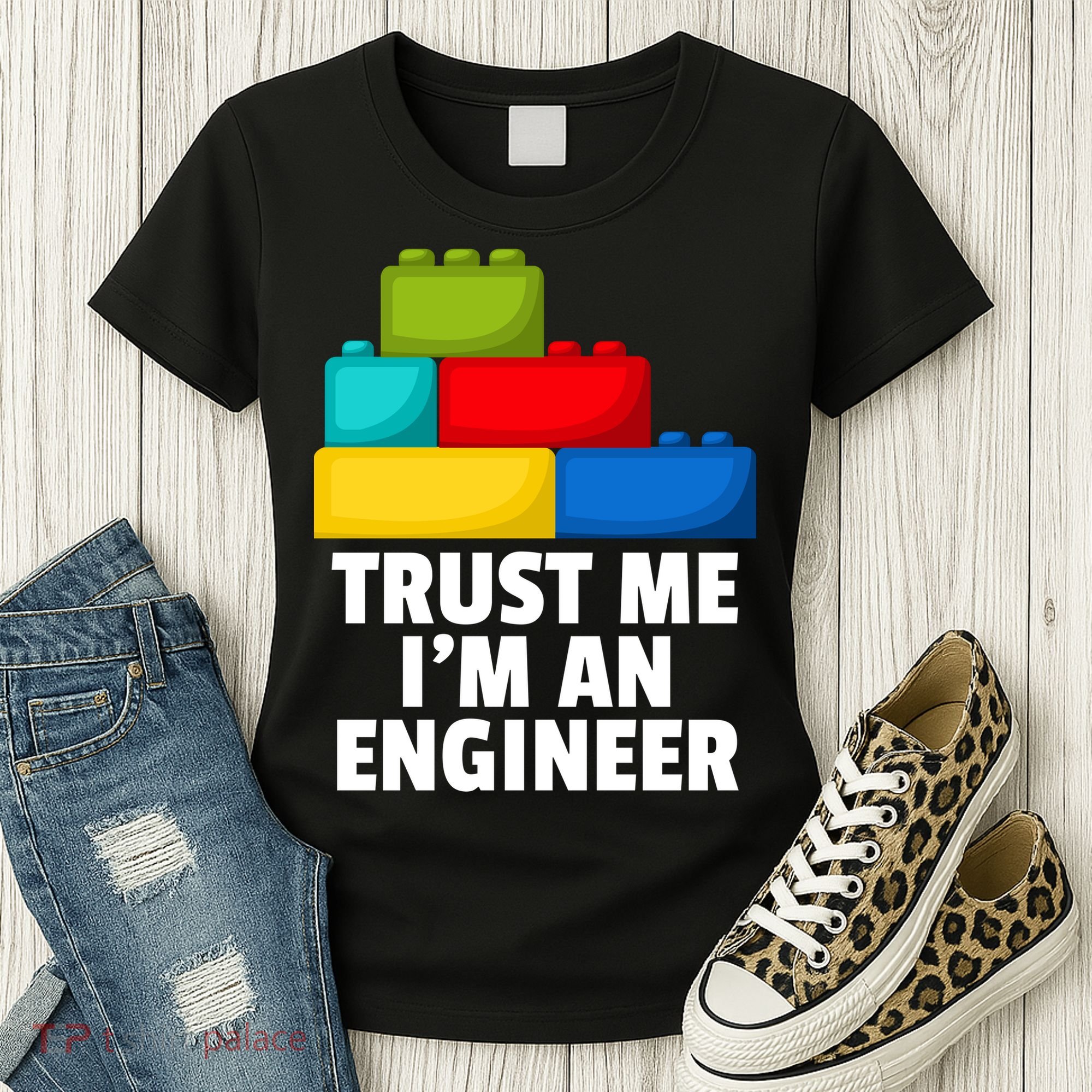 I´m An Engineer Building Blocks Brick Toy Builder Women's T-Shirt