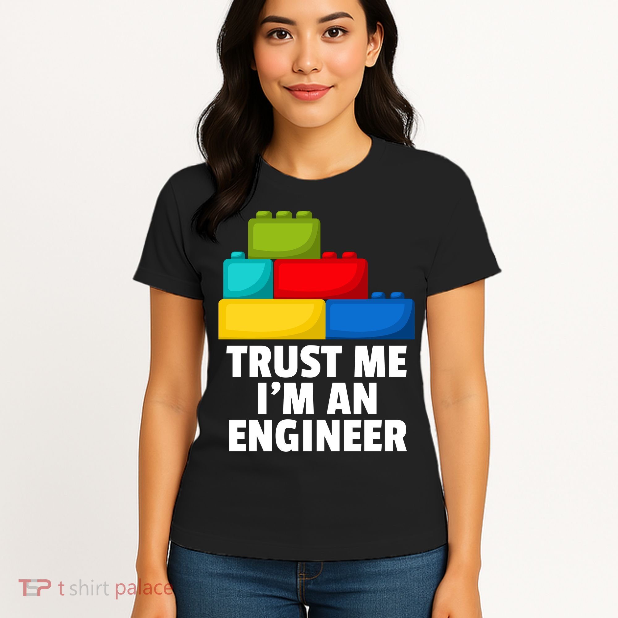 I´m An Engineer Building Blocks Brick Toy Builder Women's T-Shirt