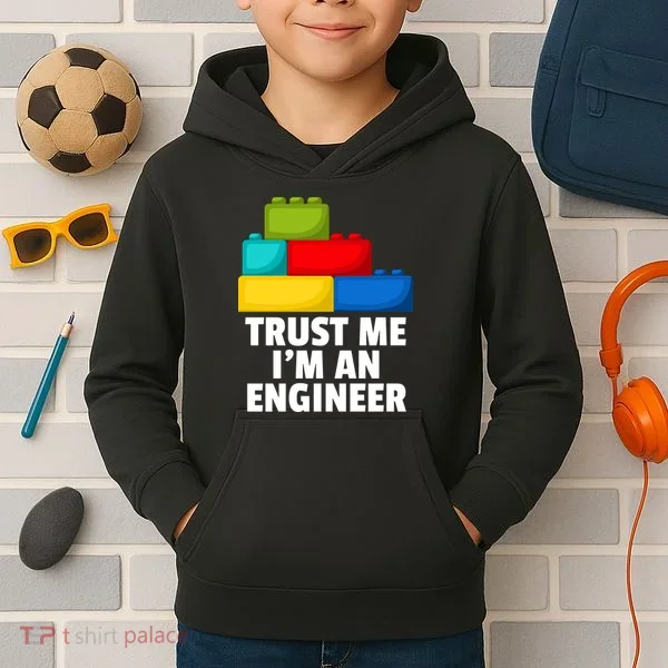 I´m An Engineer Building Blocks Brick Toy Builder Kids Hoodie