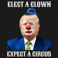 Impeach Antitrump Elect A Clown Expect A Circus Bucket Hat thumb 4