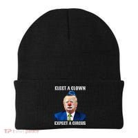 Impeach Antitrump Elect A Clown Expect A Circus Beanie thumb 0