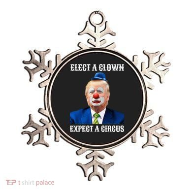 Impeach Antitrump Elect A Clown Expect A Circus Ornament