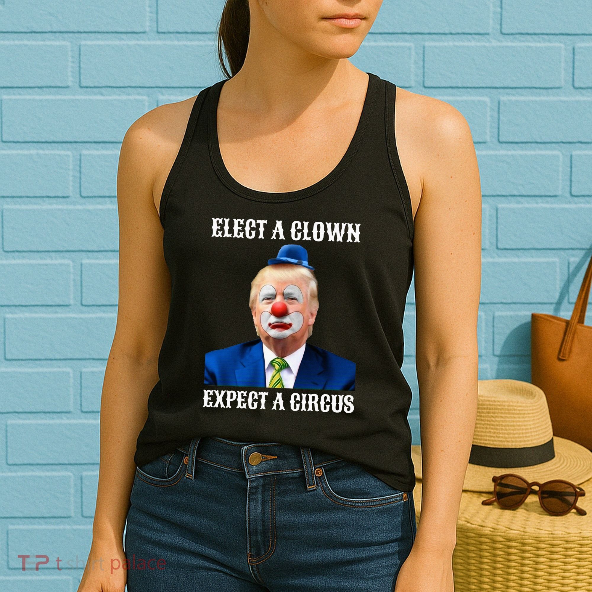 Impeach Antitrump Elect A Clown Expect A Circus Women's Tank Top