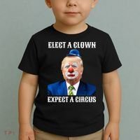Impeach Antitrump Elect A Clown Expect A Circus Toddler T-Shirt thumb 2