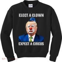 Impeach Antitrump Elect A Clown Expect A Circus Kids Sweatshirt thumb 0