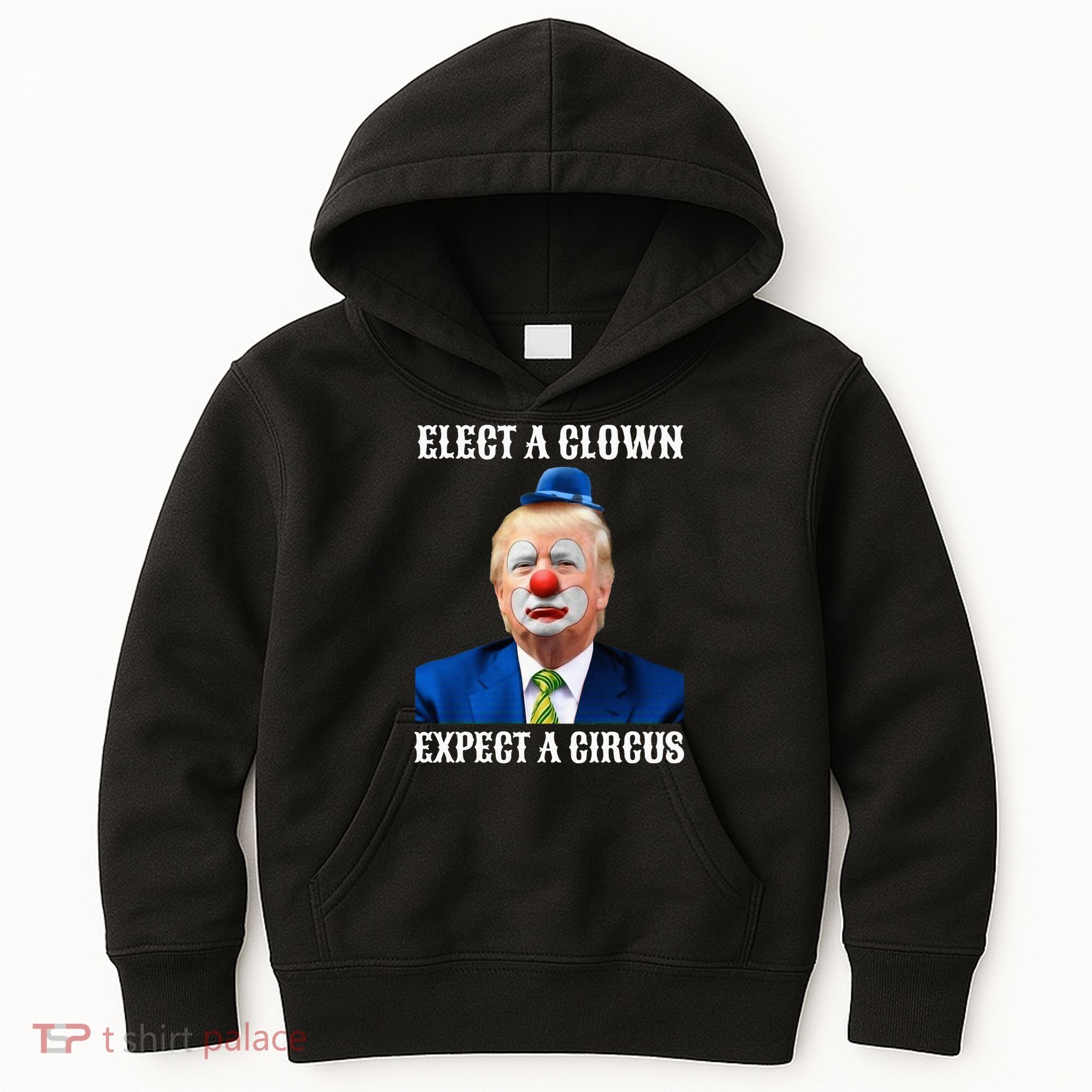 Impeach Antitrump Elect A Clown Expect A Circus Kids Hoodie