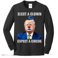 Impeach Antitrump Elect A Clown Expect A Circus Kids Long Sleeve Shirt thumb 0
