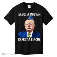 Impeach Antitrump Elect A Clown Expect A Circus Kids T-Shirt thumb 0