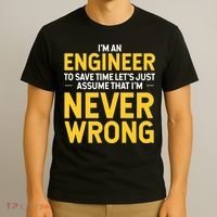 I'm An Engineer To Save Time T-Shirt thumb 3
