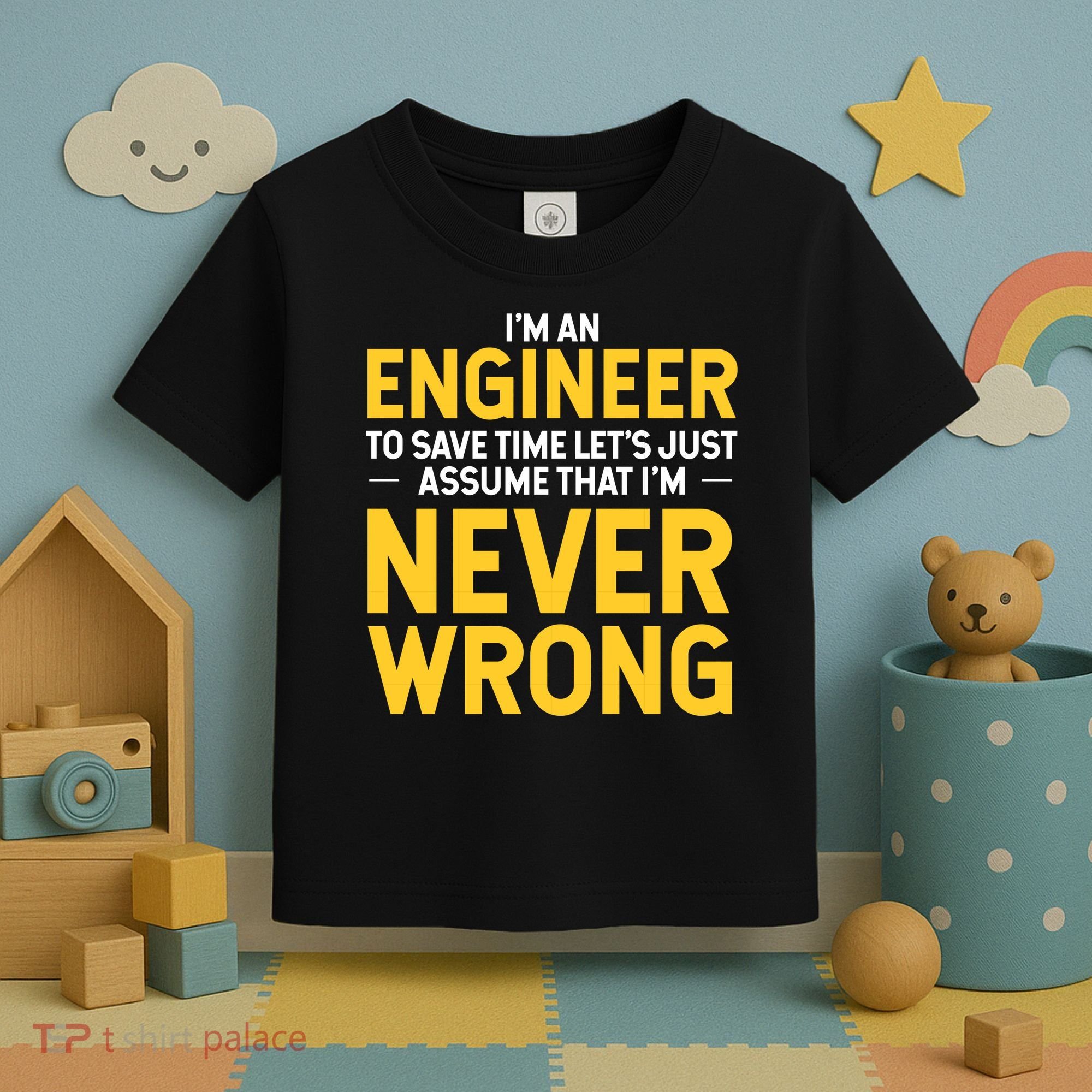 I'm An Engineer To Save Time Toddler T-Shirt