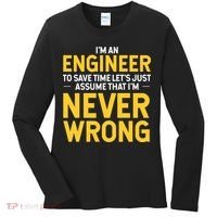 I'm An Engineer To Save Time Women's Long Sleeve Shirt thumb 0