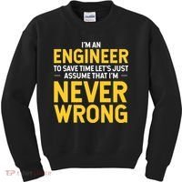 I'm An Engineer To Save Time Kids Sweatshirt thumb 0