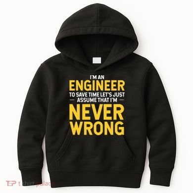 I'm An Engineer To Save Time Kids Hoodie