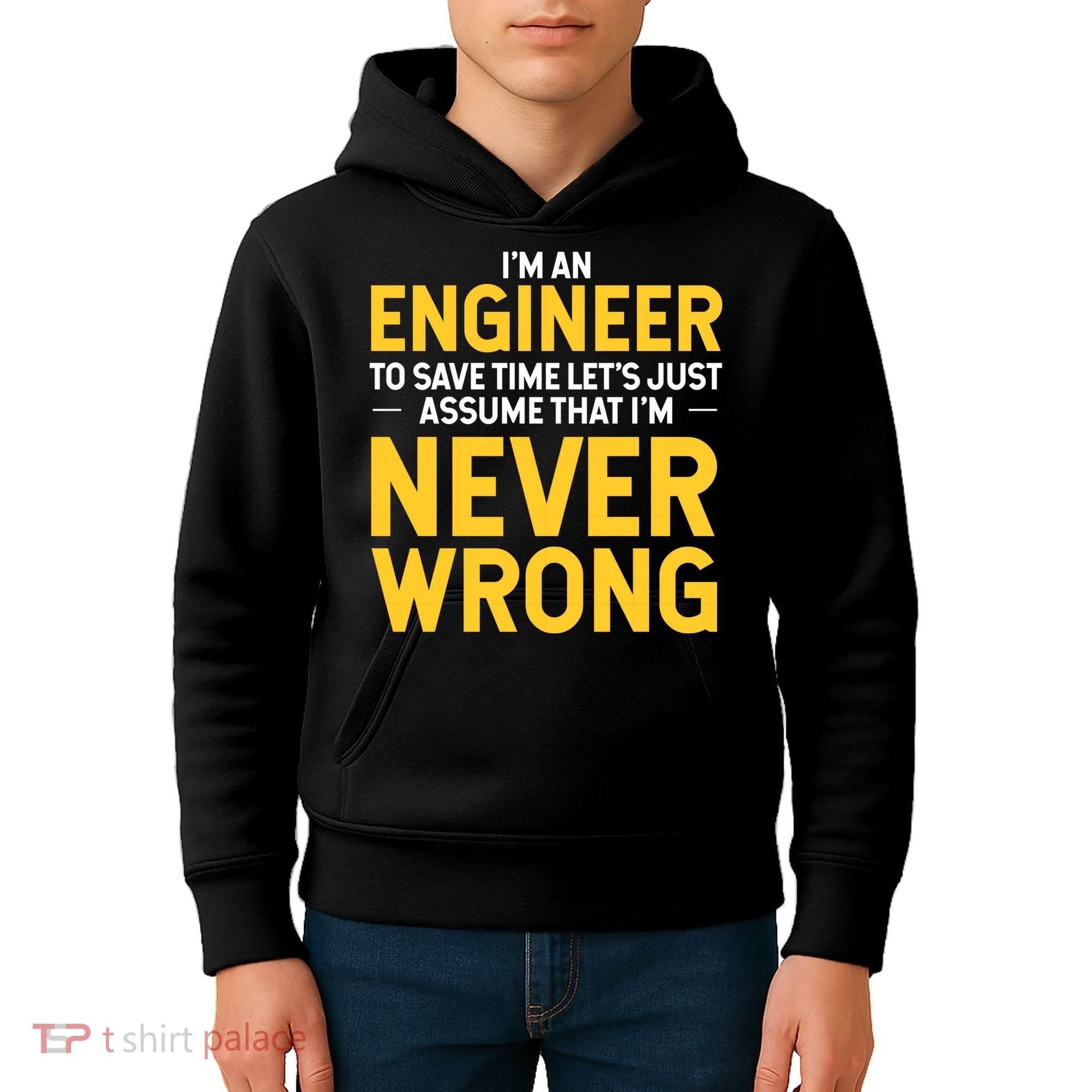 I'm An Engineer To Save Time Kids Hoodie
