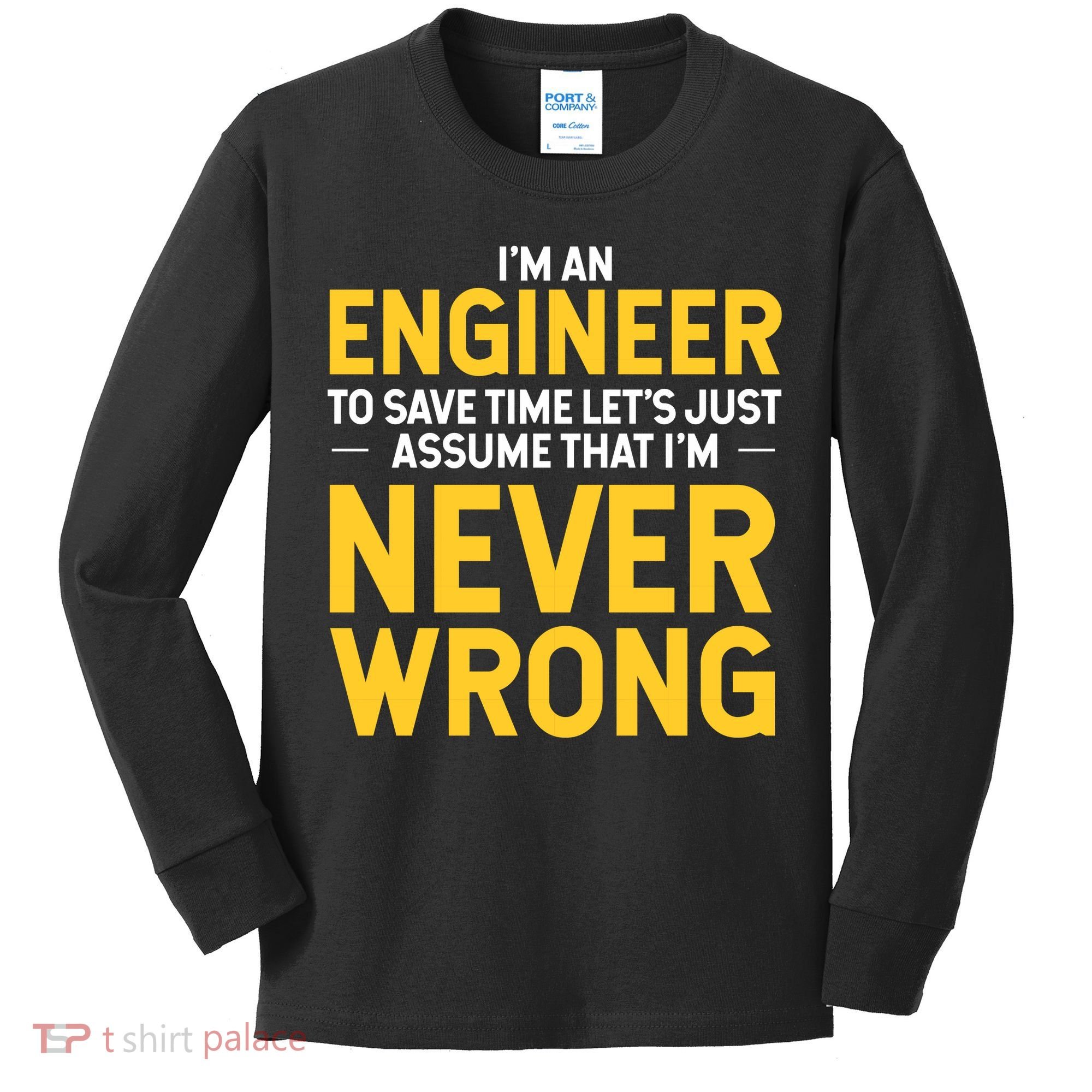 I'm An Engineer To Save Time Kids Long Sleeve Shirt