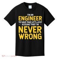 I'm An Engineer To Save Time Kids T-Shirt thumb 0
