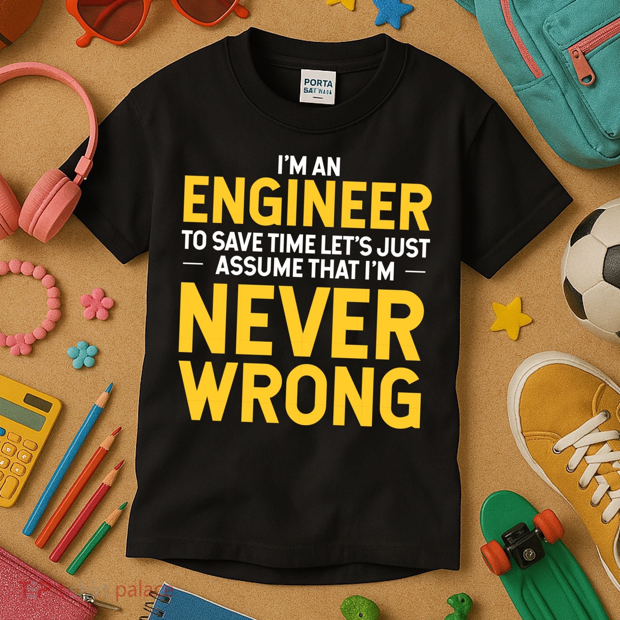 I'm An Engineer To Save Time Kids T-Shirt