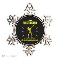 Im An Electrician If I Dance Without Music Funny Skeleton Gift Ornament thumb 0