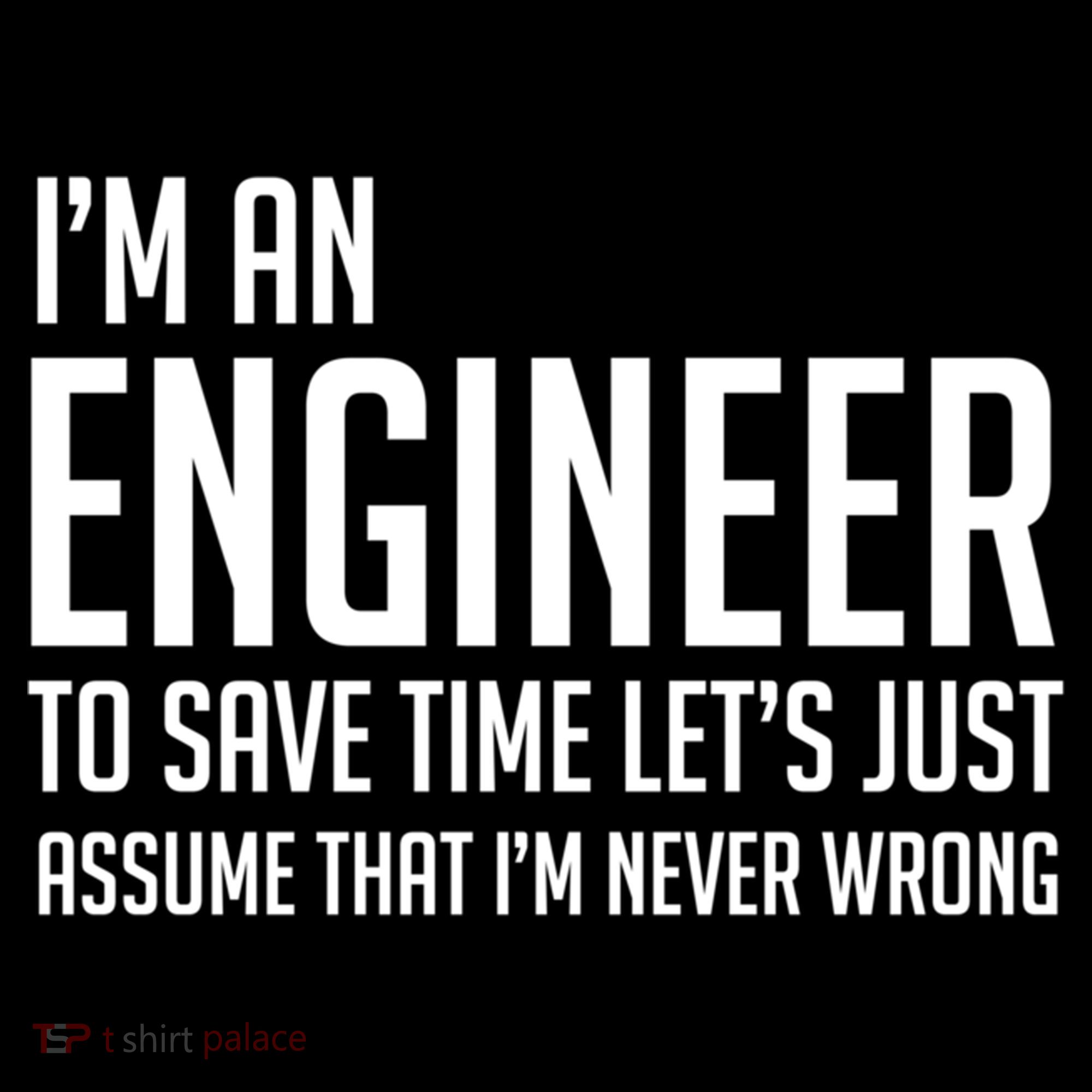 Im An Engineer Lets Just Assume Im Never Wrong Gift Ornament