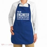Im An Engineer Lets Just Assume Im Never Wrong Gift Apron thumb 2