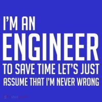 Im An Engineer Lets Just Assume Im Never Wrong Gift Apron thumb 3