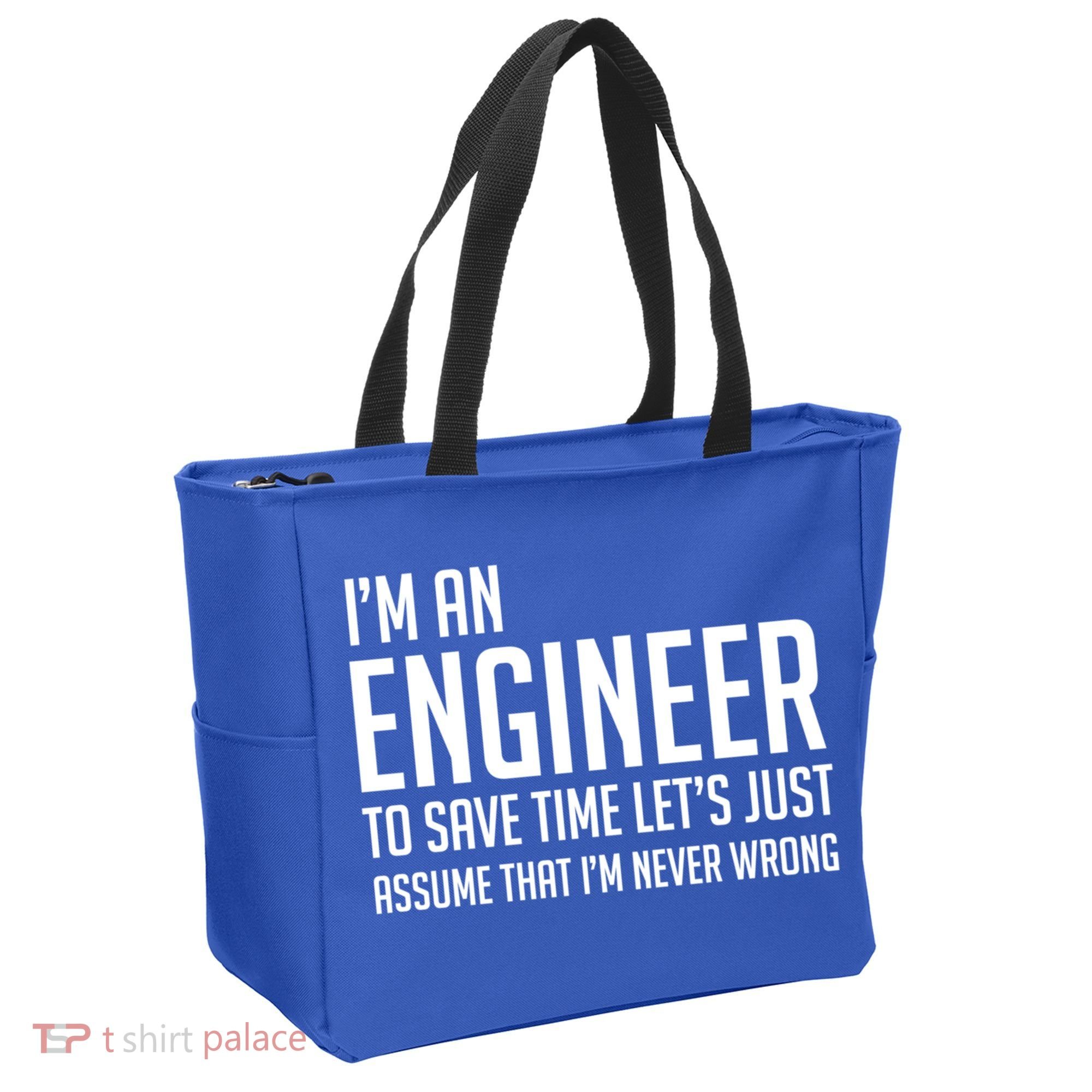 Im An Engineer Lets Just Assume Im Never Wrong Gift Tote Bag