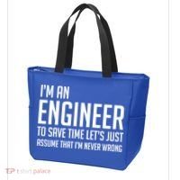 Im An Engineer Lets Just Assume Im Never Wrong Gift Tote Bag thumb 3