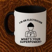 Im An Electrician Whats Your Superpower Coffee Mug thumb 2