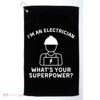 Im An Electrician Whats Your Superpower Golf Towel thumb 0