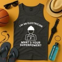 Im An Electrician Whats Your Superpower Tank Top thumb 4