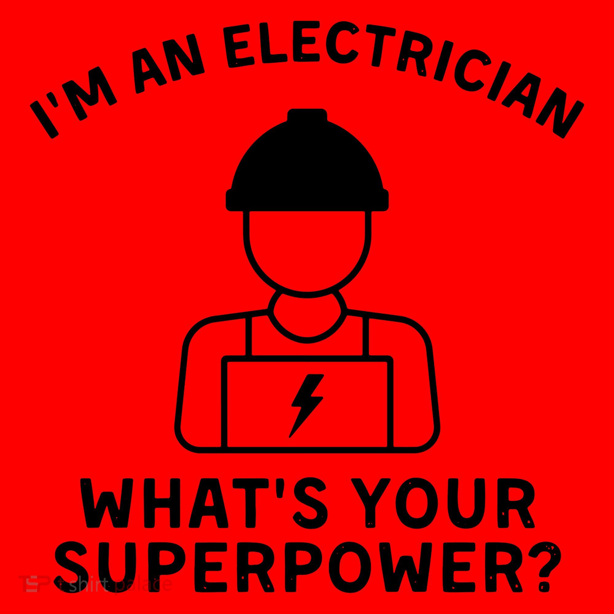 Im An Electrician Whats Your Superpower Santa Hat