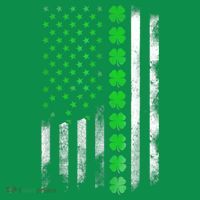Irish American Flag Shamrock Clover Happy St Patrick's Day Pajama Set thumb 2