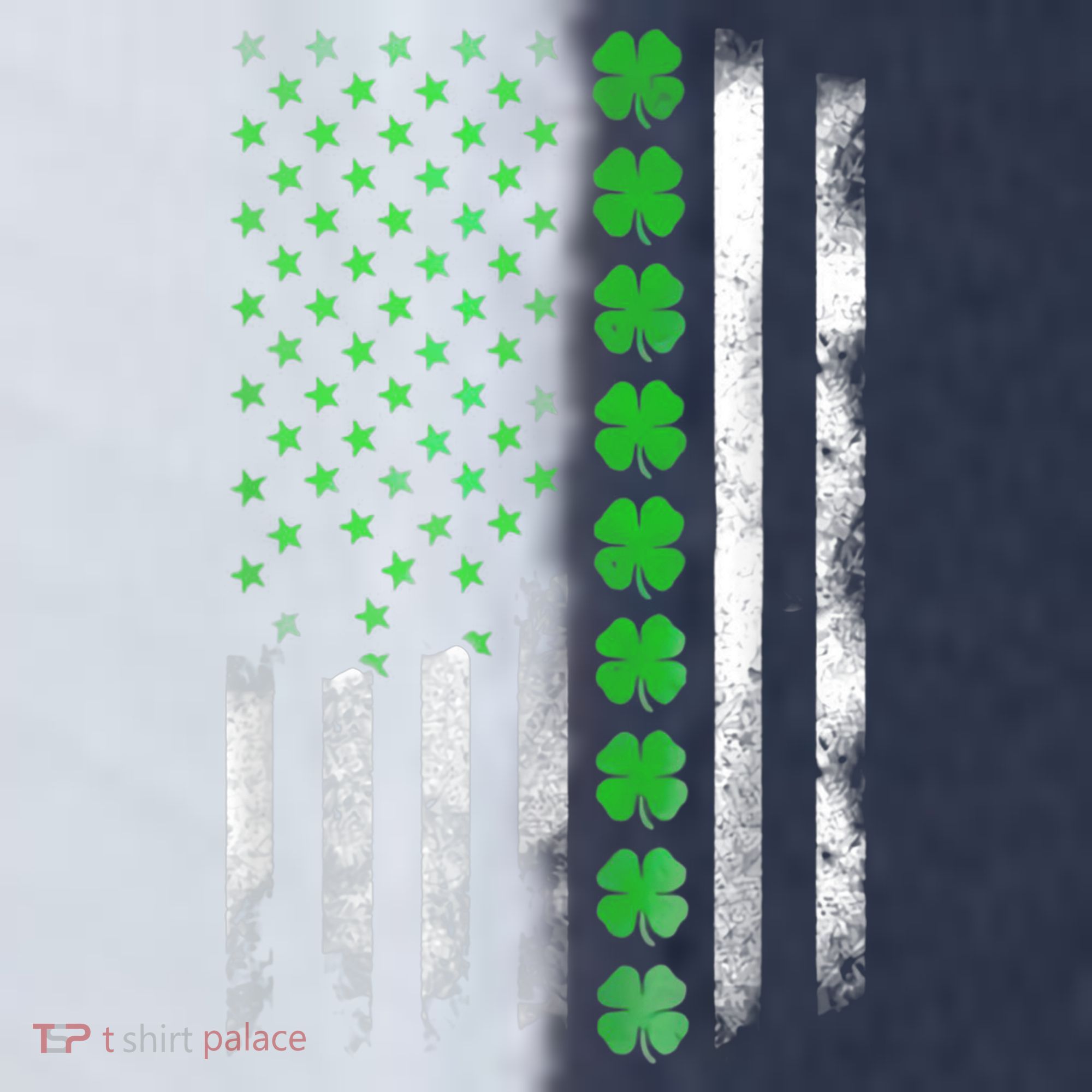 Irish American Flag Shamrock Clover Happy St Patrick's Day Sport-Tek Competitor United Soccer Jersey