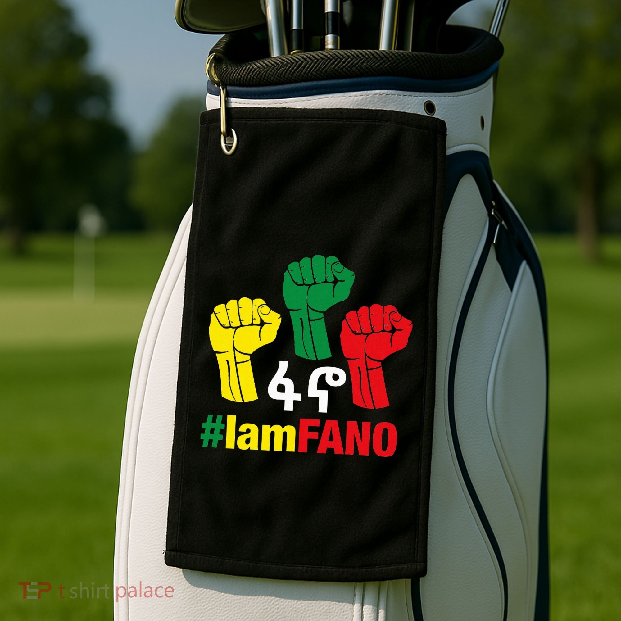 I Am Fano Fist Golf Towel
