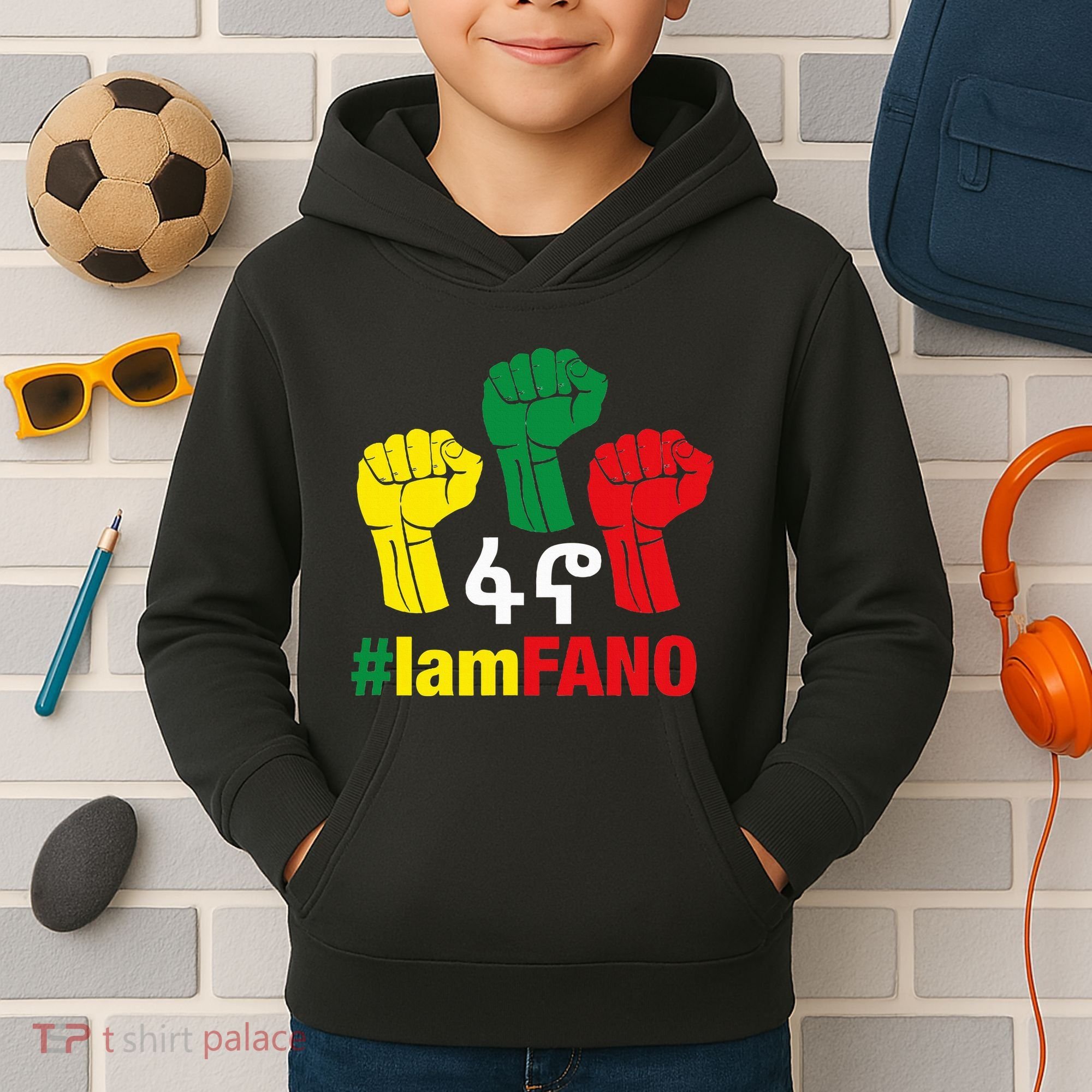 I Am Fano Fist Kids Hoodie