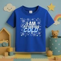 I Am Freaking Winter Cold Christmas Hate Outside Home Snow Great Gift Toddler T-Shirt thumb 3