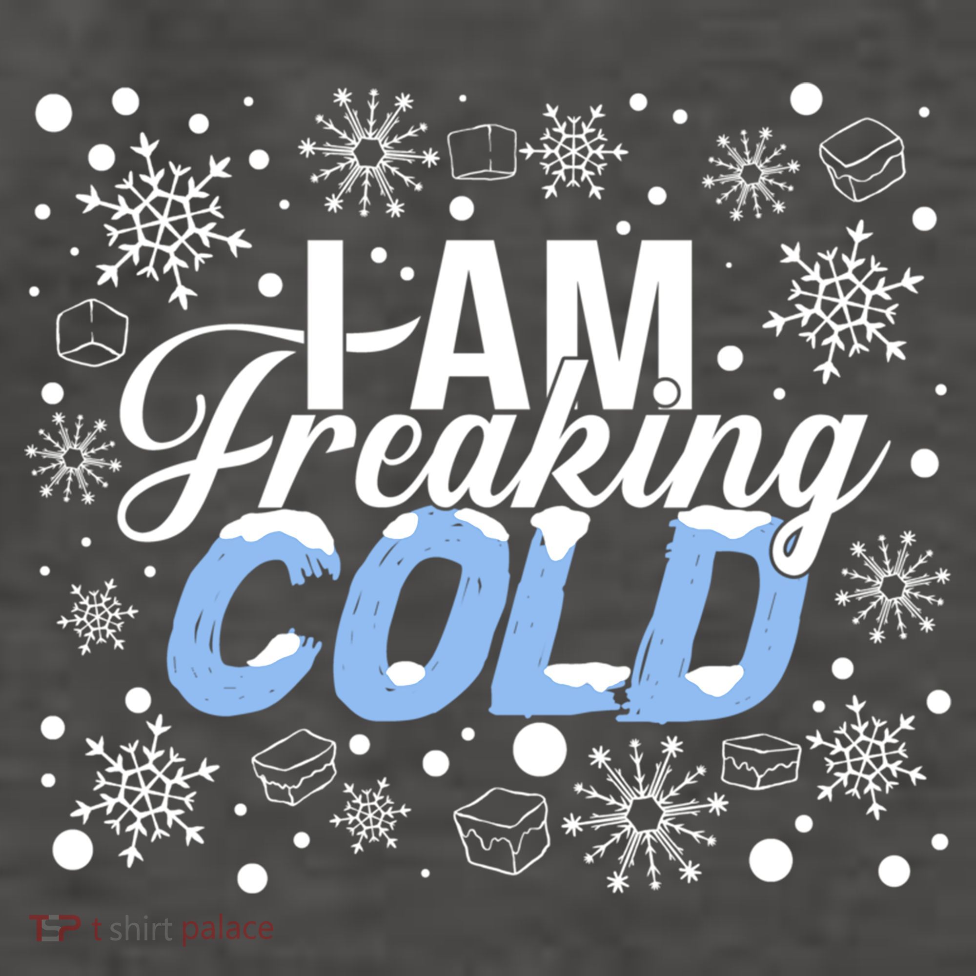 I Am Freaking Winter Cold Christmas Hate Outside Home Snow Great Gift Vector Backpack