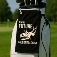 IM A Future Paleontologist Dinosaur Fossil Enthusiast Golf Towel thumb 2