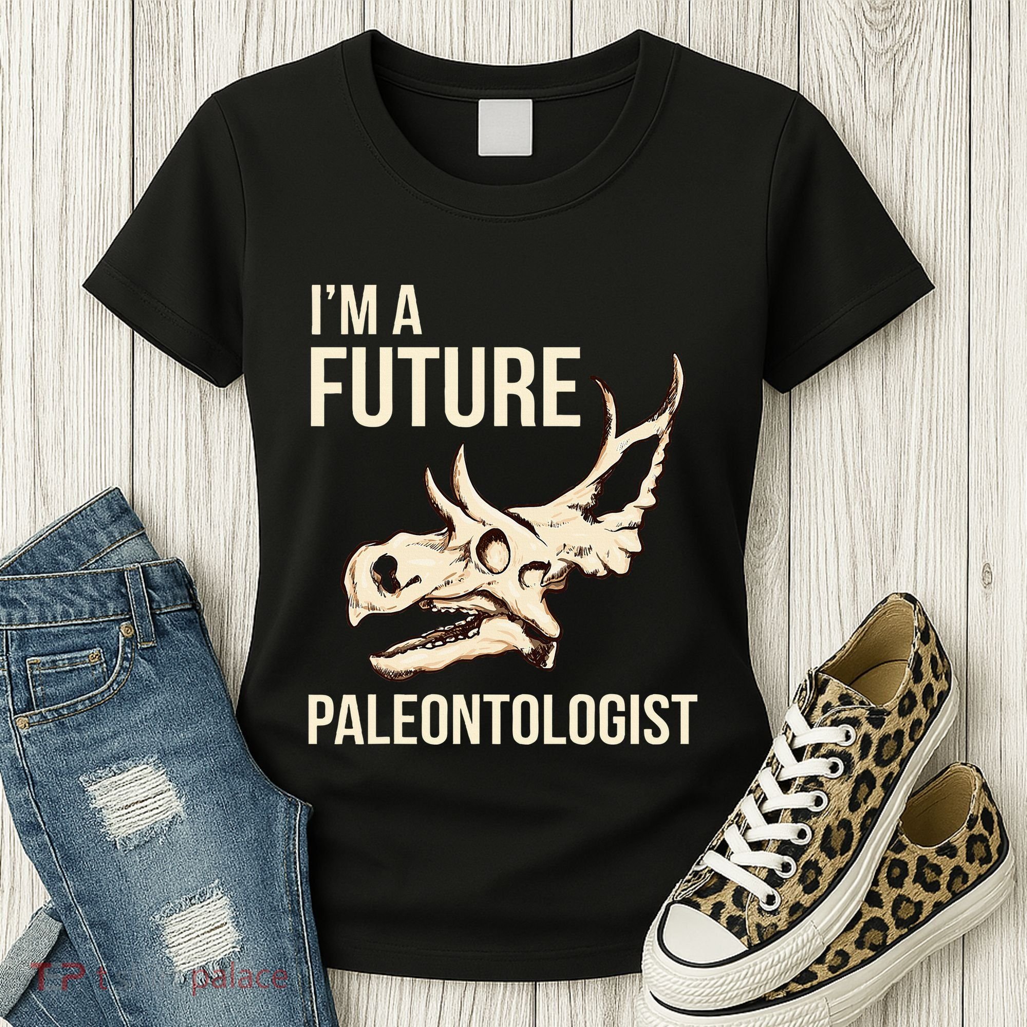 IM A Future Paleontologist Dinosaur Fossil Enthusiast Women's T-Shirt