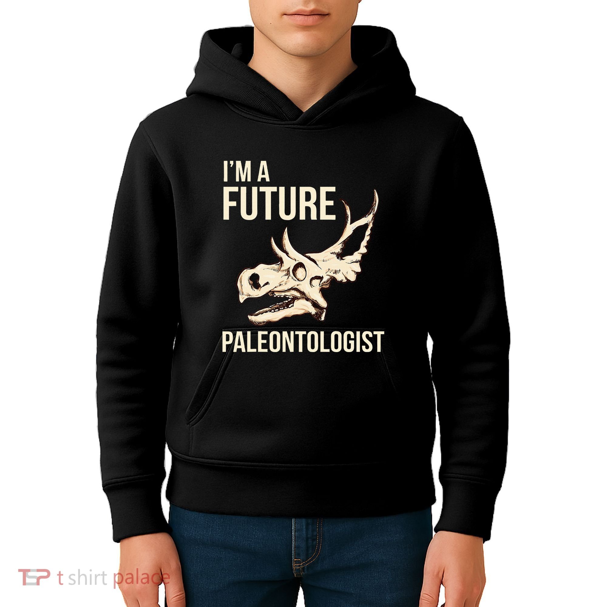 IM A Future Paleontologist Dinosaur Fossil Enthusiast Kids Hoodie