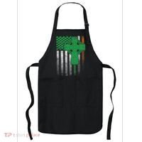 Irish American Flag Ireland Flag St Patricks Day Gift Cross Apron thumb 0